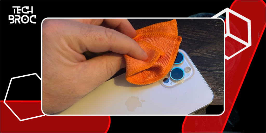 Clean the Camera Lens to avoid blurry photos from iPhone