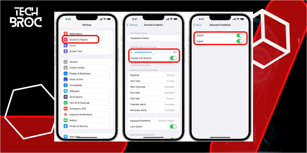 Check Volume Settings of iPhone to set call volume setting