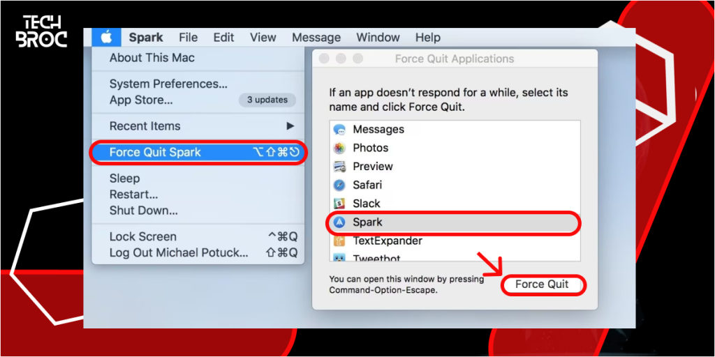 Force Quit Unnecessary Applications